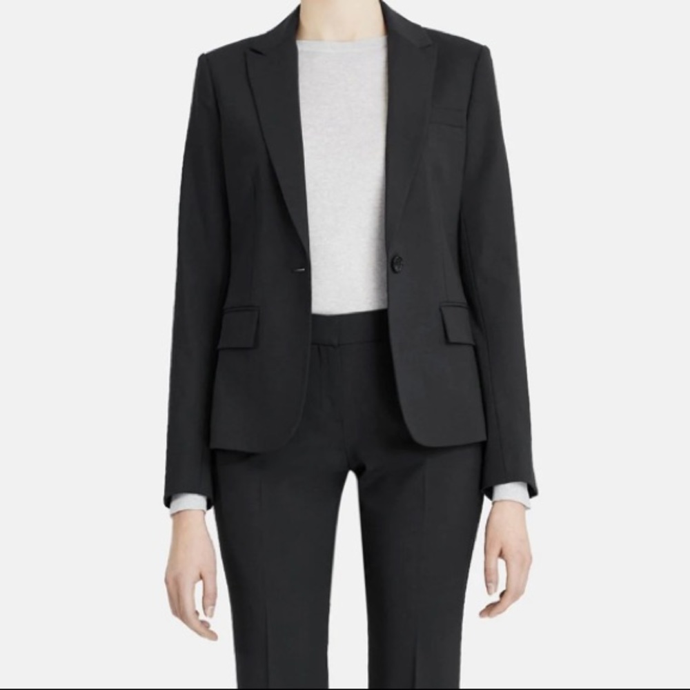 Theory Wool Blend Single Button Blazer - image 2